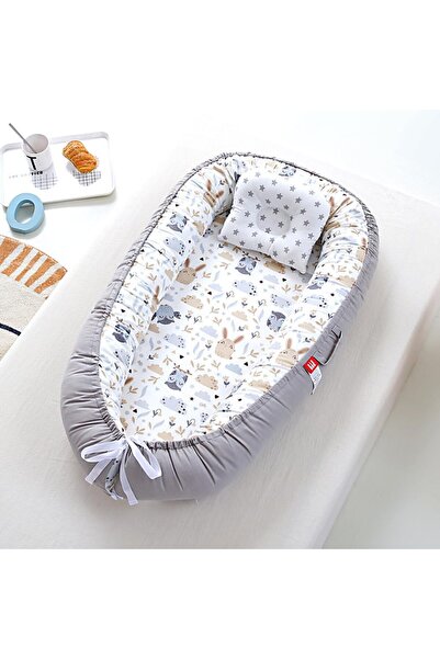 Arabest عش الطفل، حجم أكبر، تصميم قابل للتنفس وقابل للعكس، مع حزام قابل للتعد...