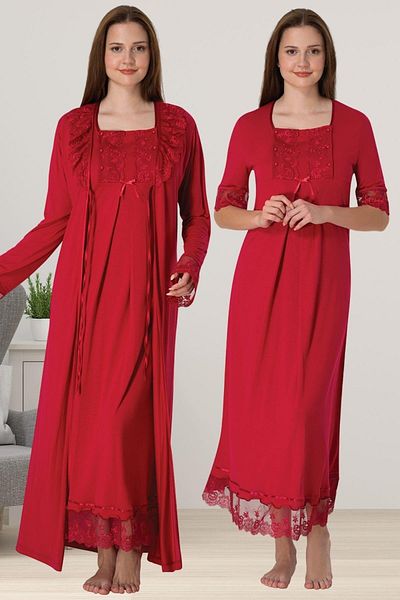 by İGP Maternity Maternity Nightgown Set with Dressing Gowns