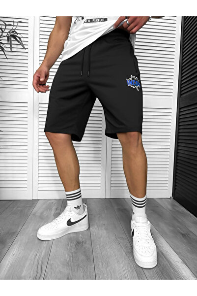 dehaine Men's casual suit, t-shirt plus shorts, white