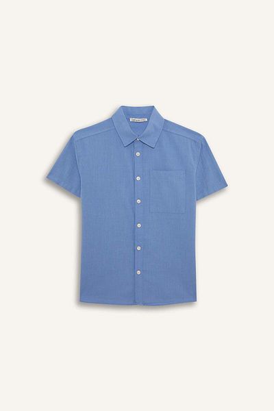 DeFacto Cămașă cu mânecă scurtă cu guler polo oversize pentru băiat E5832A825HS