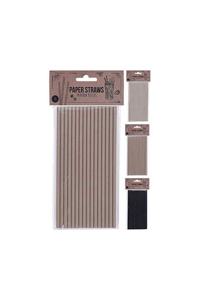 MATMEL Houseware 16 Pack Paper Straws - - 20 cm