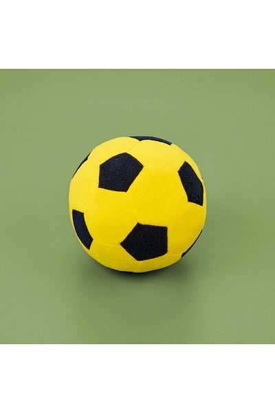 MATMEL Football Ball Figured Pillow - Yellow / Navy Blue - 30X30 cm