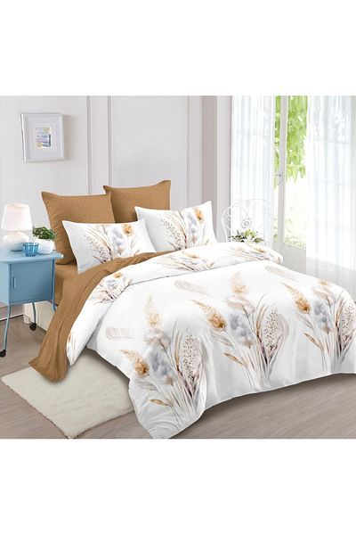 CHIRASO CHIRASO Finet Bedding Set, 6 Pieces, 2 Persons, Sheet 180x200, Duvet Cover 200x230, 4 Pillowcases, Print
