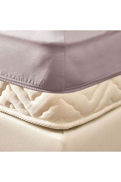 ASPARTAM Single Fitted Sheet - Light Gray - 120X200 cm
