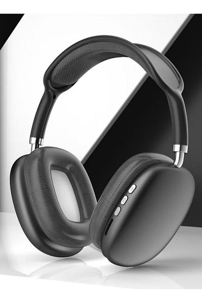 Generic P9 Bluetooth Over-Ear Headphones Black