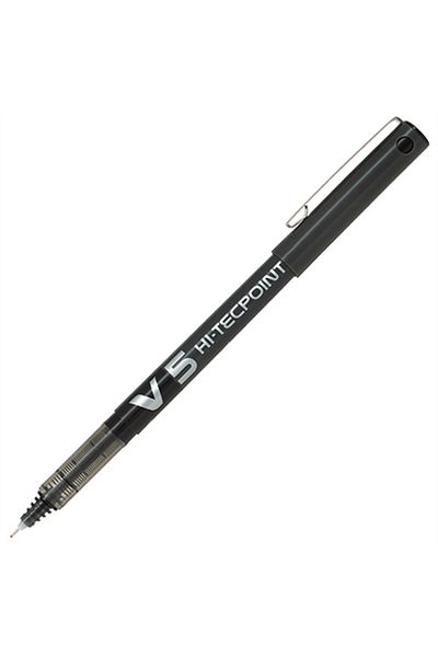 Art Tone Pilot Needle Tip Pen Bx-V5-B Hi-Tecpoint 05 Black 12 Pack