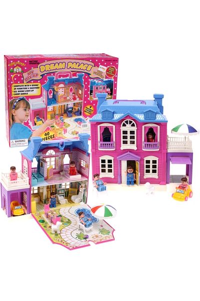 ideal STORE Dollhouse with FURNITURE idealStore MAGIC PALACE AMBASSADOR, Multicolor