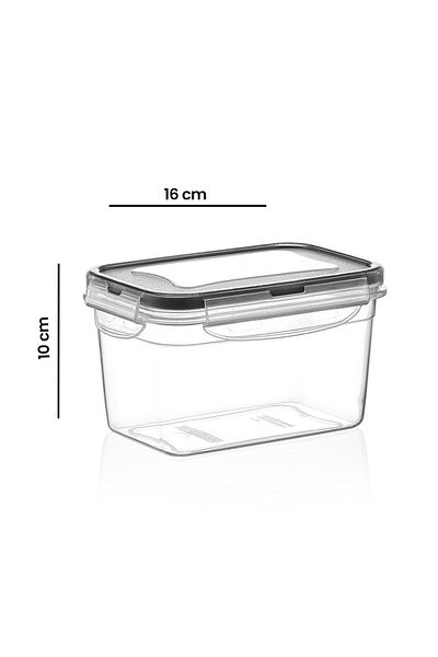 ASPARTAM Multicolored Rectangular Grid Storage Container 1300 Ml, Practical and Stylish Kitchen Storage Solution