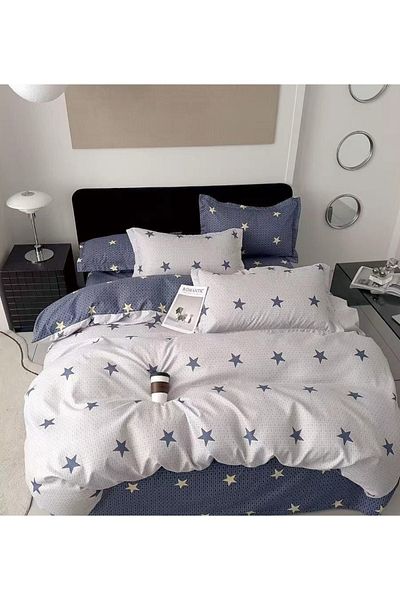 chiraso CHIRASO Finet Bedding Set, 6 Pieces, 2 Persons, Sheet 240x250, Quilt 200x230, 4 Pillowcases, Print
