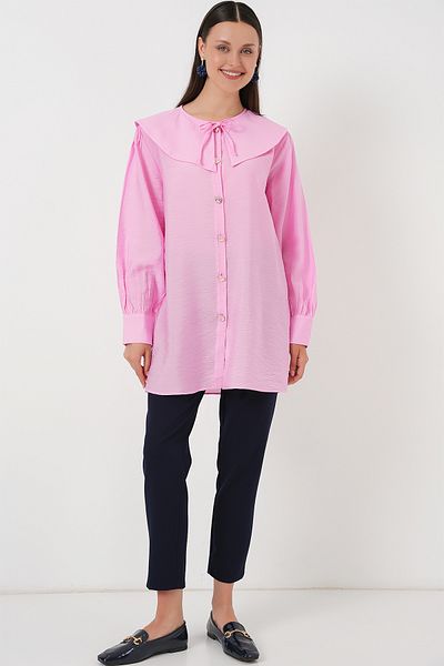 Bigdart Γυναικείο Baby Collar Long Tunic 5967 - Ροζ