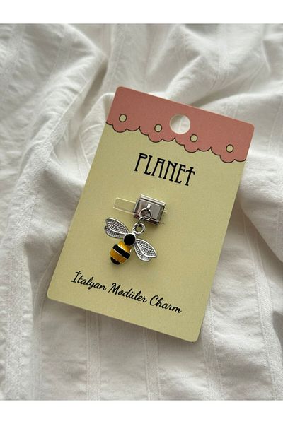 Planet Butik Italian Charm with Bee Hanging Card