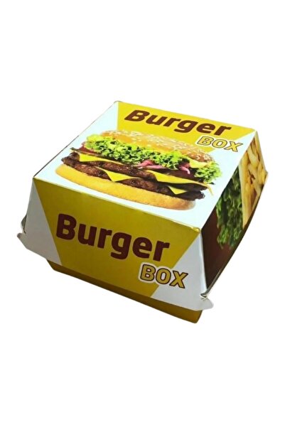 GİZPAK Hamburger Kutusu Küçük 9x9x7cm 100 ADET
