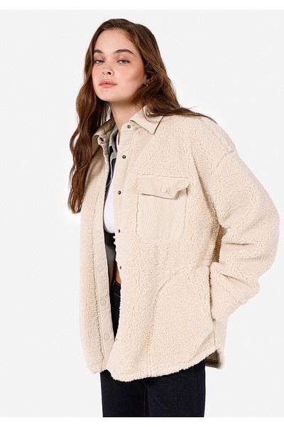 Colin's Regular Fit Shirt Neck Women's Beige Coat