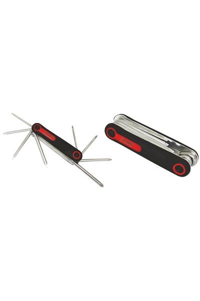 flores Portable Allen key set with screwdriver bits, 8 sizes