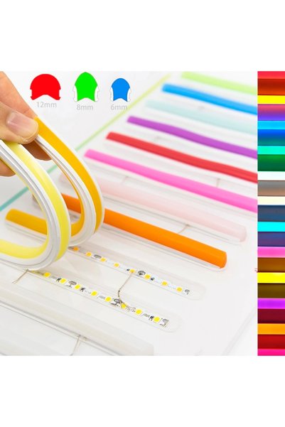 Ledarmy Zigzag Led Strip Tape Second Generation Neon Suitable (Warm White) 10 Meters Lighting Light Elastic Endure