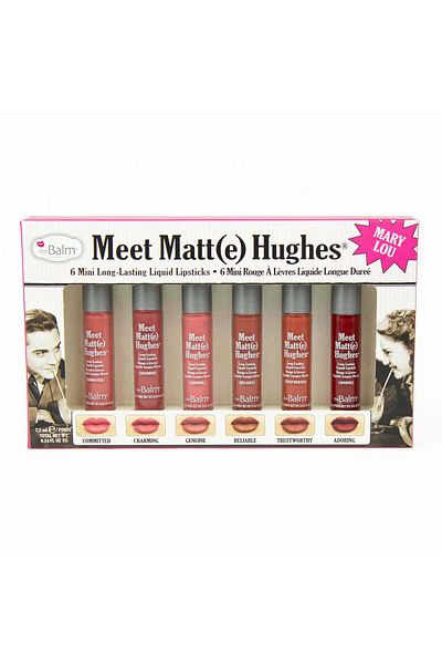 BRONZENET The Balm Meet Matte Hughes Mary-Lou Liquid Lipstick Set of 6