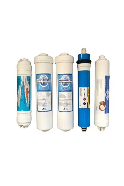 REVERSOSMOZARISU Su Arıtma Tezgah Üstü Pompasız Cihaz 5li Filtre Seti