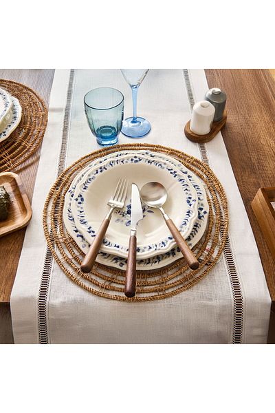 MATMEL Akasya 18 Piece Cutlery Set - Brown / Gray