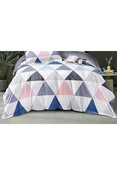 CHIRASO CHIRASO Finet Bedding Set, 4 Pieces, Sheet 140x200, Duvet Cover 160x200, 2 Pillowcases, with print