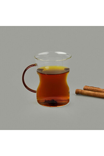 Paçi Keyif 3-Piece Colored Glass Mug with Handle - Colorful - 200 ml