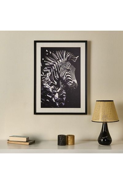 ASPARTAM Zebra Table - Black - 50X70 cm