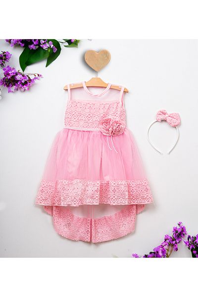 GAZALEH Summer Buckle Girls Tulle Dress