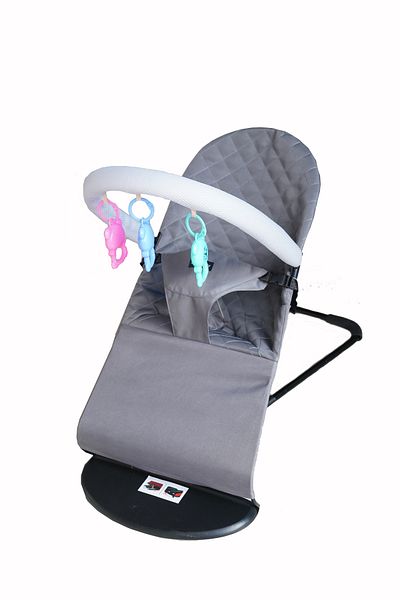 KIKIBEBE 3-stage Baby Bouncer & Recliner Seat – Grey