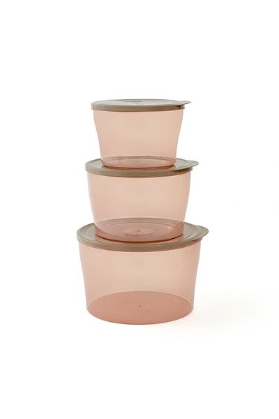 MATMEL 3-Piece Chef Polo Large Round Storage Container -