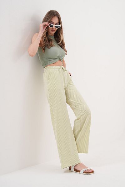 Laressi Lace-Up Striped Trousers