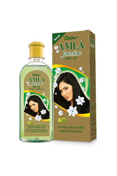 Dabur Amla Jasmine Hair Oil 300 ml Non-Sticky Shine-Enhancing Oil with Amla & Jasmine for Soft,