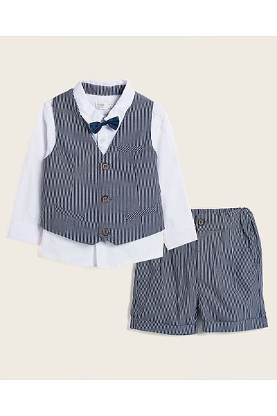 R&B 3 Piece Clothing Set For Top And Bottom Set 0-24M