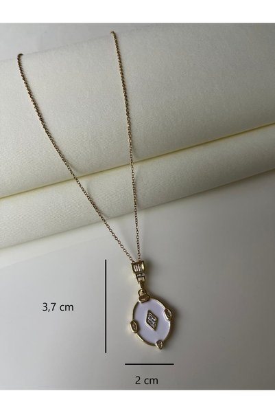 Nilsu Jewellery Accessory قلادة نسائية بتصميم مفصل من الحجر المطحون من الفولاذ