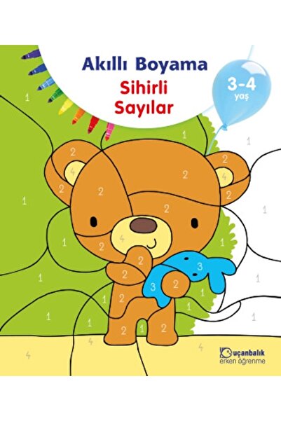 Uçanbalık Yayıncılık مجموعة من 3-4 سنوات - لوحة ذكية وأرقام سحرية