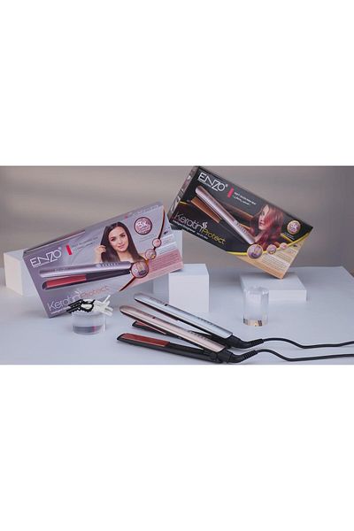 ENZO EN-3860 Keratin Protect Ceramic Straightener - Intl Version