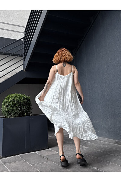 Bak'ap Rochie lungă de vară din țesătură premium încrețită