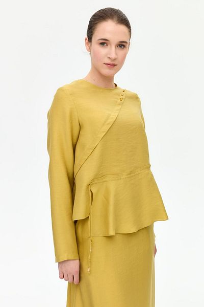 Esswaap Gathered Detailed Skirt Suit Acid