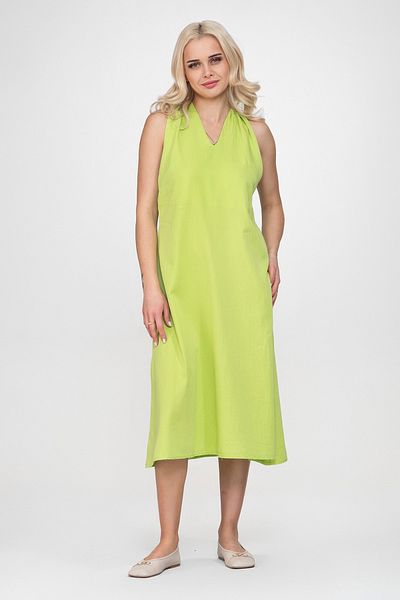 Bold & Young Rochie de damă din țesătură de bumbac cu decolteu în V și buzunare