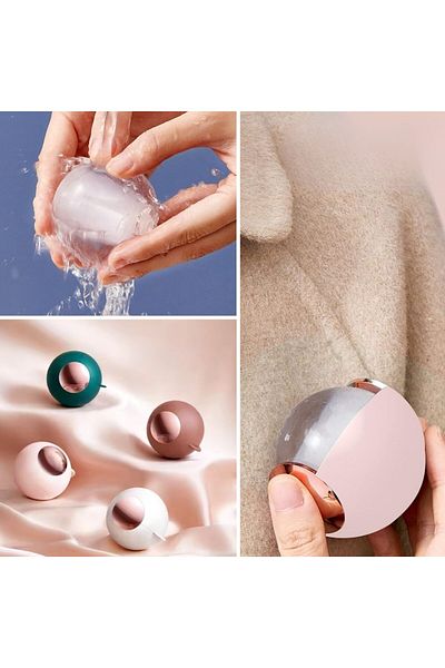 Mu Art Ahşap Mrt Portable and Washable Lint and Lint Collector Bristle Dust Clothes Lint Cleaner Ball