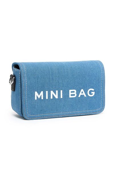 R&B Blue Denim Mini Crossbody Bag