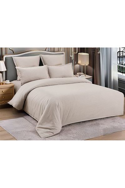 chiraso CHIRASO DAMASK Bedding Set, 4 Pieces, Sheet 170x230, Quilt 160x200, 2 Pillowcases, UNI
