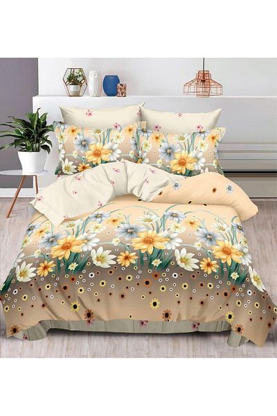 CHIRASO CHIRASO Finet Bedding Set, 6 Pieces, Fitted Sheet 180x200, Duvet Cover 200x230, 4 Pillowcases, Print