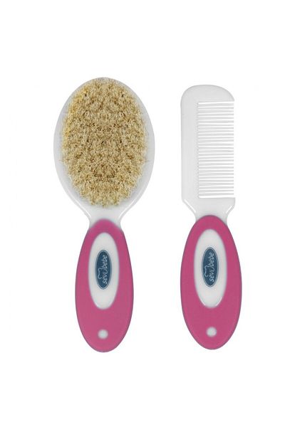 Sevi Bebe Set perie si pieptan roz SeviBebe
