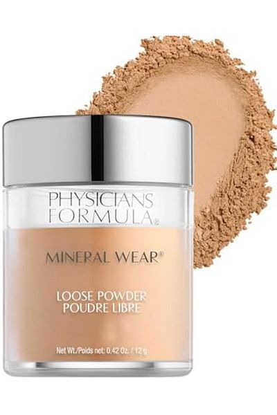 Physicians Formula Mineral Wear Talc-free Loose Face Powder Spf 16 Medium Beige, Dermatologist Tested