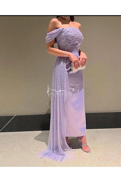 ALANOOD FASHION فساتين لون موف فاتح - أحدث صيحات الموضة بتصميم عصري فخم