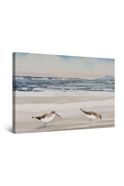 startonight Tablou DualView Startonight Culori Calde Pasari Si Plaja, luminos in intuneric, 60 x 90 cm