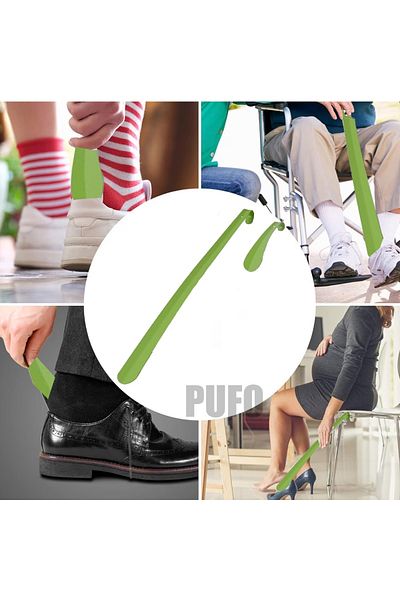 PUFO Set of 2 Pufo metal shoe trees, green