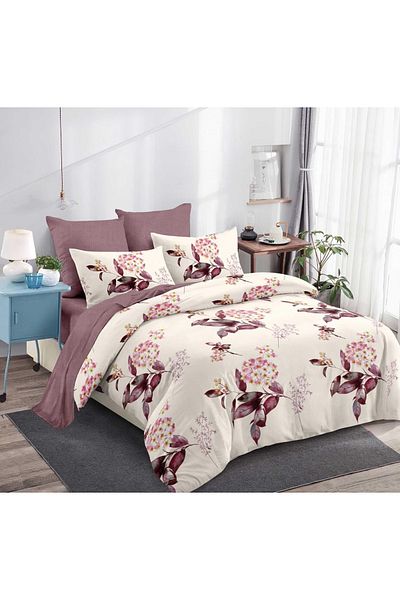 CHIRASO CHIRASO Finet Bedding Set, 6 Pieces, 2 Persons, Sheet 180x200, Duvet Cover 200x230, 4 Pillowcases, Print