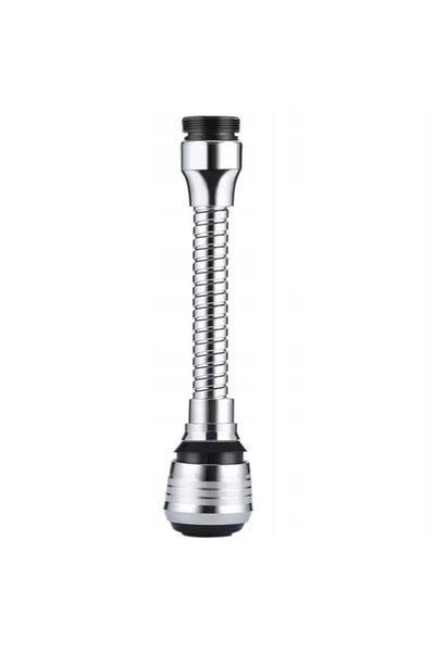 OEM Prelungitor Flexibil Pentru Robinet, 15 Cm, Cu Aerator, Otel Inoxidabil Si Silicon, Argintiu
