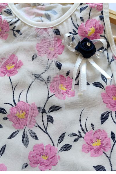 Kerimino Girl's Set with Strap Tulle Shorts