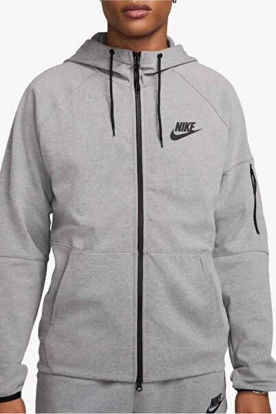 Nike Men's Tech Fleece Full-Zip Gray Sport Sweatshirt